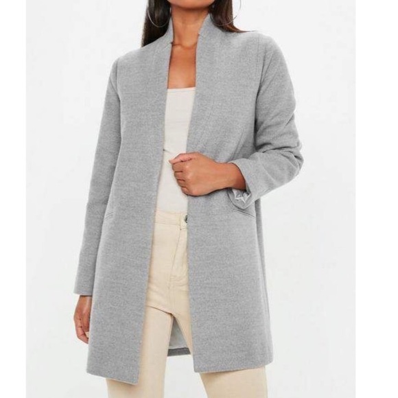 Missguided Jackets & Blazers - Gray Short Formal Coat